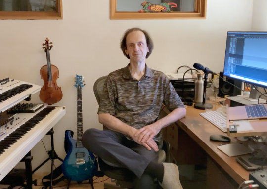 Michael Snow in his studio